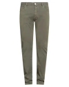Moorer Man Pants Military Green Size 35 Cotton, Elastane