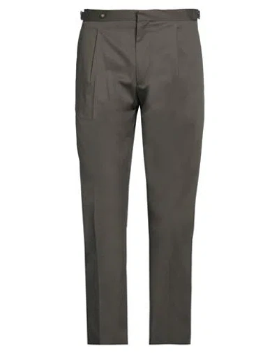 Moorer Man Pants Military Green Size 38 Cotton, Elastane