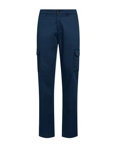 Moorer Man Pants Navy Size 32 Cotton, Lyocell, Elastane In Blue