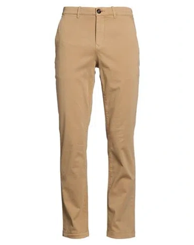 Moorer Man Pants Sand Size 32 Cotton, Cashmere, Elastane In Beige