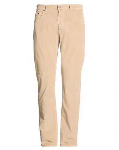 Moorer Man Pants Sand Size 35 Cotton, Elastane In Pink