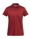 Moorer Man Polo Shirt Brick Size 42 Cotton In Red
