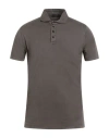 Moorer Man Polo Shirt Dark Brown Size 38 Cotton In Brown