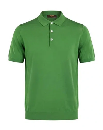 Moorer Man Polo Shirt Green Size 38 Cotton