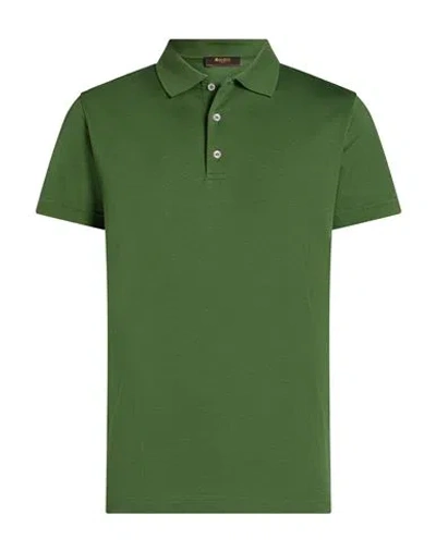 Moorer Man Polo Shirt Green Size 40 Cotton