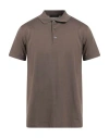 Moorer Man Polo Shirt Khaki Size 42 Cotton In Brown
