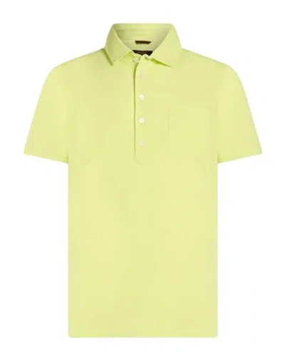 Moorer Man Polo Shirt Lime Green Size 38 Cotton