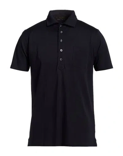 Moorer Man Polo Shirt Midnight Blue Size 48 Cotton