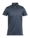 Moorer Man Polo Shirt Midnight Blue Size 50 Cotton