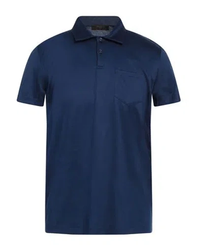 Moorer Man Polo Shirt Navy Size 38 Cotton