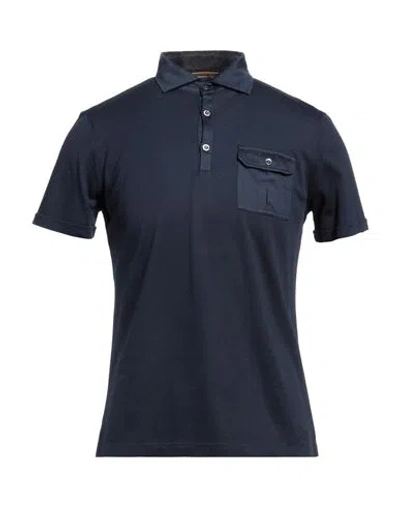 Moorer Man Polo Shirt Navy Size 40 Cotton