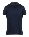 Moorer Man Polo Shirt Navy Size 50 Cotton In Blue