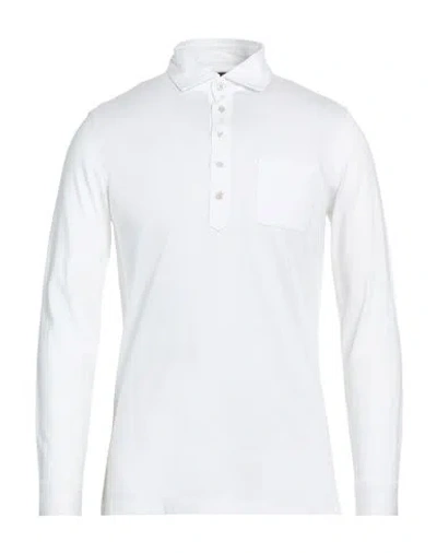 Moorer Man Polo Shirt White Size 36 Cotton
