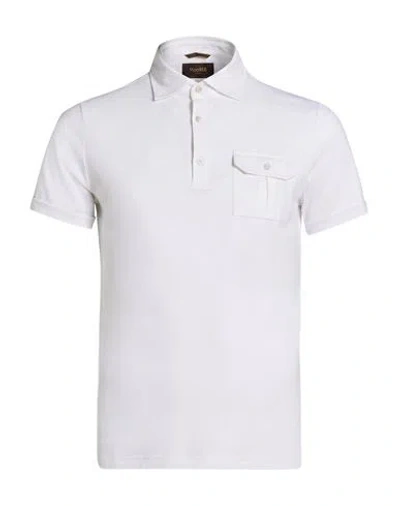 Moorer Man Polo Shirt White Size 38 Cotton