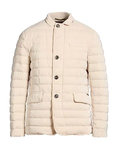 Moorer Man Puffer Beige Size 40 Polyamide, Polyester In Neutral