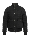 Moorer Man Puffer Black Size 48 Polyamide, Cotton, Elastane, Polyester In Black
