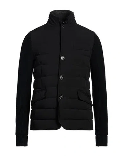 Moorer Man Puffer Black Size 48 Polyamide, Polyurethane, Leather