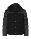 Moorer Man Puffer Black Size 50 Cotton, Cashmere, Polyamide, Wool, Acrylic