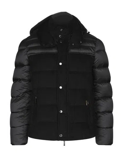 Moorer Man Puffer Black Size 50 Cotton, Cashmere, Polyamide, Wool, Acrylic