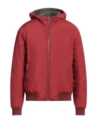 Moorer Man Puffer Brick Size 40 Polyester In Red