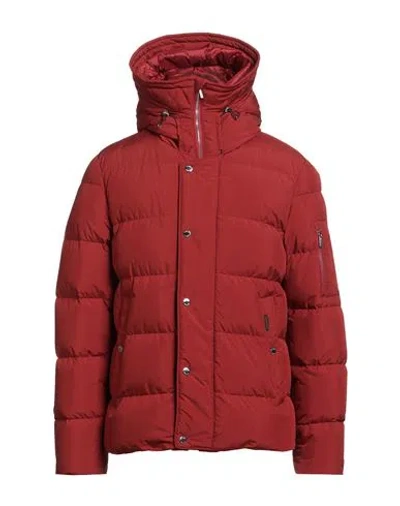 Moorer Man Puffer Brick Size 46 Polyester In Red