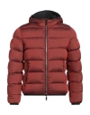 Moorer Man Puffer Brick Size 48 Polyamide, Polyurethane In Red