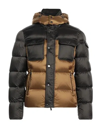 Moorer Man Puffer Camel Size 36 Polyamide In Beige