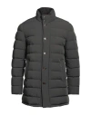 Moorer Man Puffer Charcoal Size 44 Polyamide, Polyurethane, Virgin Wool, Polyester In Grey