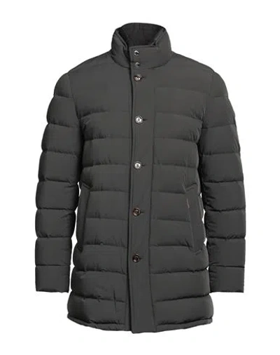 Moorer Man Puffer Charcoal Size 44 Polyamide, Polyurethane, Virgin Wool, Polyester In Gray