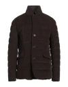 Moorer Man Puffer Chocolate Brown Size 44 Cotton