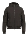 Moorer Man Puffer Dark Brown Size 34 Polyester In Brown