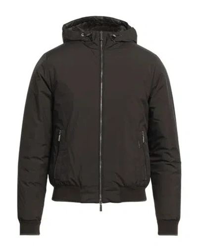 Moorer Man Puffer Dark Brown Size 34 Polyester