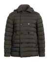 Moorer Man Puffer Dark Brown Size 38 Polyamide, Polyurethane, Virgin Wool