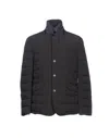 Moorer Down Jacket In Dark Brown