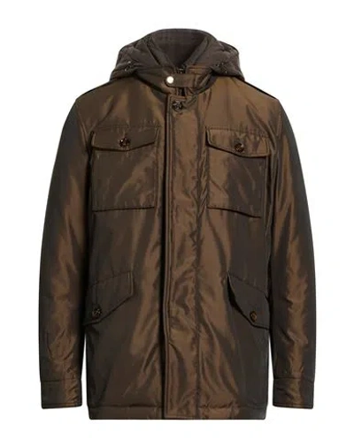 Moorer Man Puffer Dark Brown Size 42 Polyester