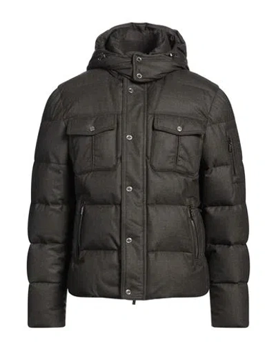 Moorer Man Puffer Dark Brown Size 42 Virgin Wool, Cashmere, Polyurethane