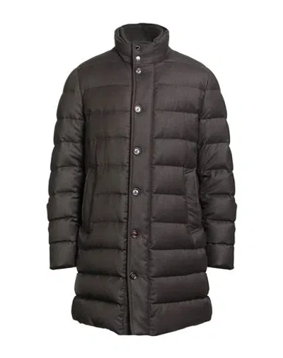 Moorer Man Puffer Dark Brown Size 46 Virgin Wool, Cashmere, Polyester