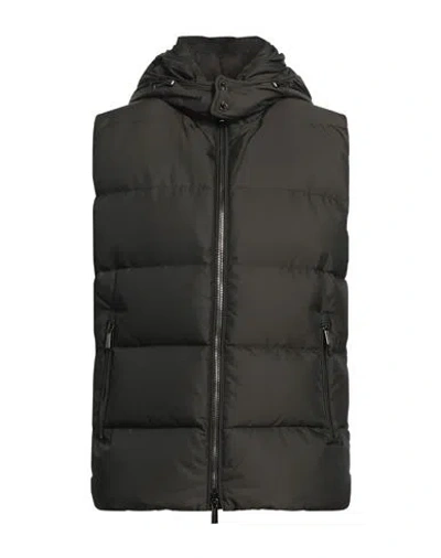 Moorer Man Puffer Dark Green Size 36 Polyester, Wool, Acrylic, Lycra In Black