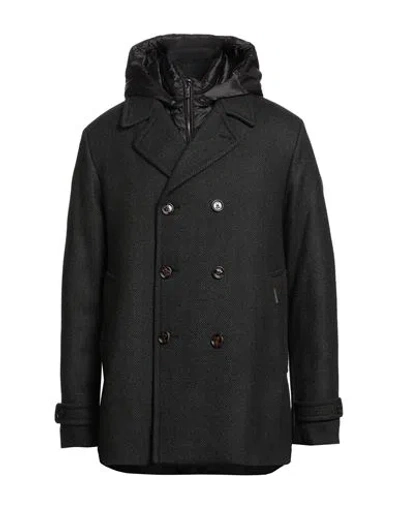 Moorer Man Puffer Dark Green Size 44 Virgin Wool, Wool, Acrylic, Elastane In Black