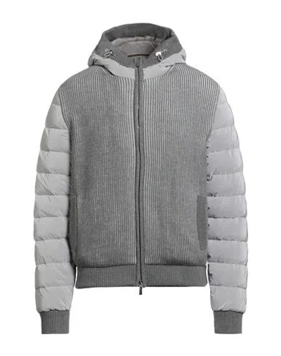 Moorer Man Puffer Grey Size 44 Virgin Wool, Polyamide In Gray
