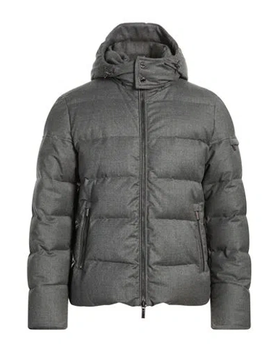 Moorer Man Puffer Grey Size 46 Polyamide In Gray