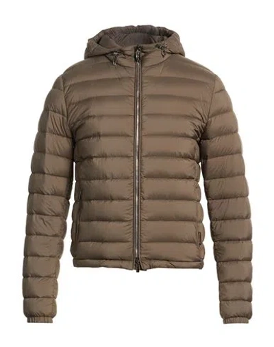 Moorer Man Puffer Khaki Size 36 Polyamide, Polyurethane In Multi