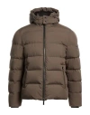 Moorer Man Puffer Khaki Size 42 Polyester, Polyamide, Polyurethane In Khaki