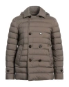 Moorer Man Puffer Khaki Size 44 Polyamide, Polyurethane, Virgin Wool In Beige