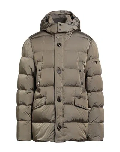 Moorer Man Puffer Khaki Size 46 Polyamide In Blue