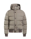 Moorer Spbacco Hooded Down Jacket In Brown