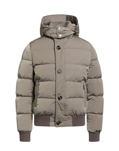 MOORER MOORER MAN PUFFER KHAKI SIZE 48 POLYAMIDE, WOOL, ACRYLIC, ELASTANE