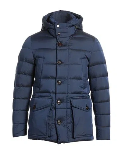 Moorer Man Puffer Light Blue Size 42 Polyamide, Polyurethane