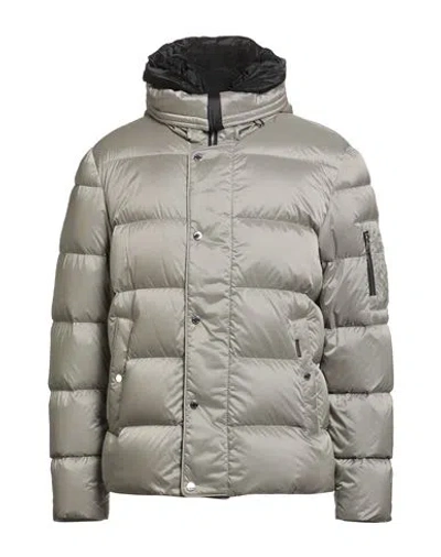 Moorer Man Puffer Light Grey Size 44 Polyamide In Gray