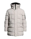 Moorer Man Puffer Light Grey Size 48 Polyester In Gray